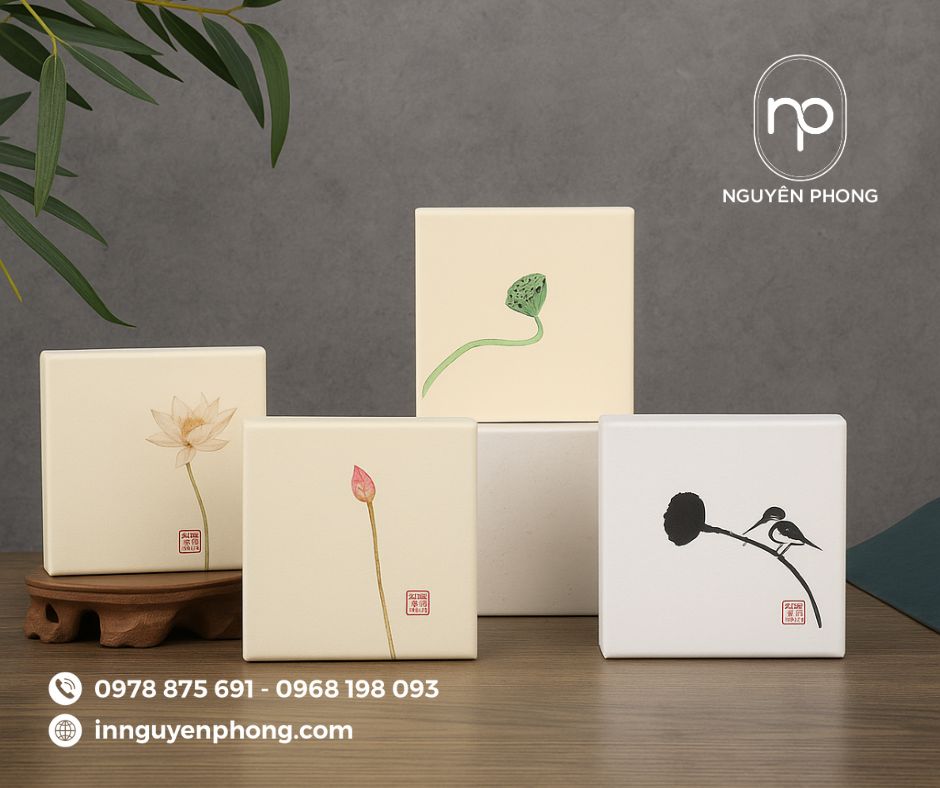 Mẫu hộp nắp đậy tác rời
